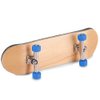 1Pc Maple Wooden Alloy Fingerboard Finger Skateboards Mini Fingerboard with Soft Pad Bearing Wheels and Box Reduce Pressure Kids Gifts(Dark Blue)