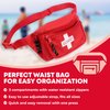 Ever Ready First Aid, Fanny Pack/Hip Pack, Fully Stocked First Aid Kit with Adult & Infant CPR Combo Masks (72 Piece Set)