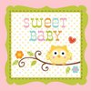 16-Count Paper Beverage Napkins, Happi Tree Sweet Baby Girl