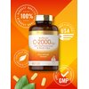 Carlyle Buffered Vitamin C | 2000mg | 180 Caplets | with Bioflavonoids and Rose HIPS | Vegetarian, Non-GMO, and Gluten Free Supplement