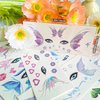 JoyfulGlam Glitter Fairy Makeup Kit Accessories For Women Butterfly Face Temporary Tattoos Stickers For Eyes Princess Rave Party Favors Gifts