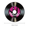 Boao 35 Pcs 50s Party Decorations 7 Inch 1950's Record Wall Decor Rock and Roll Party Decorations Retro Aesthetic Record Sign Cutouts for 50's Themed Party Music Party Supplies
