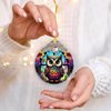 Owl Christmas Ornaments, Owl Ornaments for Christmas Tree, Owl Gifts for Women, Owl Christmas Decorations Acrylic Ornaments 2024 Keepsake