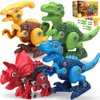 BAODLON Dinosaur Toys for 3 4 5 6 7 Year Old Boys, Take Apart Dinosaur Toy for Kid 3-5 5-7 Building Toy with Electric Drill, Learning Educational STEM Construction Toy Christmas Birthday Gift Boy Girl