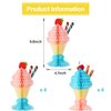 Outus 8 Pcs Tissue Ice Cream Honeycomb Sundae Table Centerpiece Ice Cream Party Decorations for 50s Themed Ice Cream Sundae Theme Party Supplies