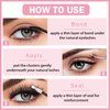 ZHISHUDL Lash Bond and Seal Lash Glue Waterproof Long Lasting 2 in 1 Lash Extension Glue for DIY Cluster Lash False Strip Lashes Individual Lash Clusters Fake Eyelashes - Pink