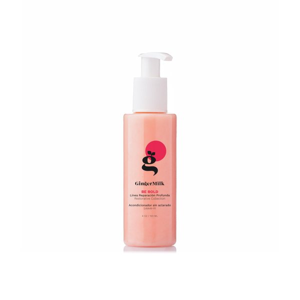 GINGER MILK styling cream for Intensive repair leave-in for dry hair damaged by dyes, chemical processes, blow dryers and hot styling tools | BE BOLD (4 fl oz.)