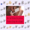 HERMOSA 2 Pack Ear Piercing Gun Earring Disposable Ear Stud Gun Sterile No Pain Ear Piercing Gun (White)