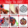 EggSun 36 Sets Christmas Suncatchers Craft Kit for Kids Ornaments Stained Glass Effect Window Arts and Crafts Kit for Classroom Holiday Birthday Projects Home Party Favors Decorations Ages 4 8 12