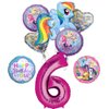 My Little Pony 6th Birthday Party Supplies Rainbow Dash Balloon Bouquet Decorations