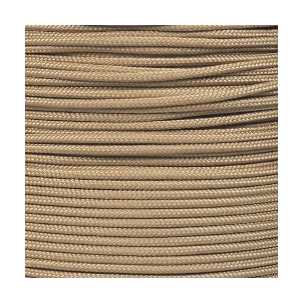 Crafting Cord 325 LB Tensile Strength 3 Strand Core Paracord Spools - 250 Foot and 1000 Foot Size Options (Tan, 250 Feet)