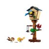 LEGO Creator 3in1 Birdhouse 31143, Birds to Hedgehog to Beehive Set, Forest Animal Figures, Building Toys for Kids Ages 8 Years and Over, Colorful Toy Set, Gift Idea