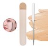 PVBN Make Up Spatula Tool Stainless Steel, Korean Metal Makeup Spatula for Face, Foundation Spatula, Facial Cosmetic Makeup Tool for Professional and Beginner, Mixing Stick Spatula (Silver)
