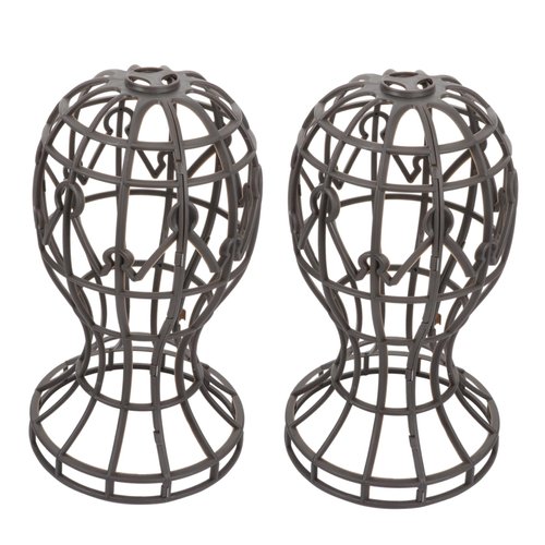 CIMAXIC 2 Pcs Portable Wig Stand Holder for Hair Styling and Display Lightweight and Foldable Mannequin Support for Body Wave Lace Front Wigs Accessories for Home and Travel