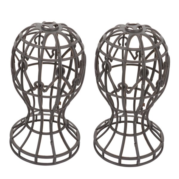 CIMAXIC 2 Pcs Portable Wig Stand Holder for Hair Styling and Display Lightweight and Foldable Mannequin Support for Body Wave Lace Front Wigs Accessories for Home and Travel
