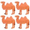 TOYANDONA 4PCS Camel Figurine Miniature Camel Figurines Playset Wildlife Bactrian Camel Camel Animal Model for Table Desktop Animal Figurine