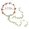 Awpeye 18PCS Multicolor Flower Crown Floral Wreath Headband Floral Crown Garland Headpiece Wedding Festival Party