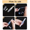 uadbau 6 Pcs 3ml Empty Cuticle Oil Pen with 4 Pcs Transfer Pipettes - Transparent Nail Oil Twist Pens with Brush Tip for Nail Oil, Eyelash Growth Liquid, Cosmetic Lip Gloss Container Applicators