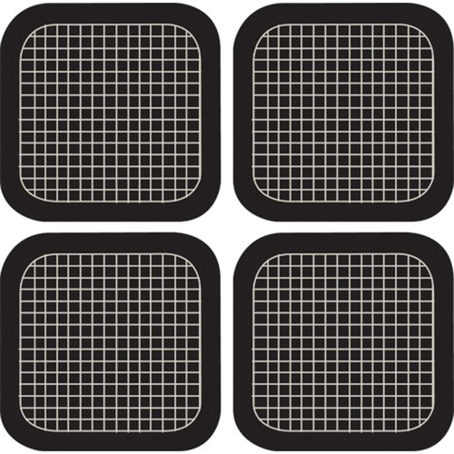 MABIS Back Pain Relief System Replacement Pads, Gray, 4-Count