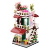 TEXXXIAN Flower Shop Micro Building Blocks Set for Girls Simulation Mini House Building Educational Creative Toy for Kids Ages of 8+ 953 Pieces Street View