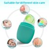 Ice Roller for Face, Qewro Silicone for Tone skin, Reusable Eye Puffiness Relief, Ice Roller Mold for Neck, Facial Roller to Remove Fine Lines Pores Anti Wrinkles (Green)
