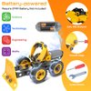 10 in 1 Kids STEM Building Toys, Electric Building Blocks Toys Set for 5 6 7 8+ Year Old Boy, Educational STEM Learning Construction Excavator Kit for Kids Age 4-8 5-7 6-8 8-10