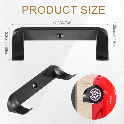 PEUTIER 8pcs Wall Mount, Vertical Collection Car Wall Holder, Collection Car Display Wall Shelf Storage for Building Blocks Cars and Character Models