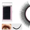 Qeelasee Ellipse Eyelash Extension 0.15 C Curl 11mm Flat Eyelashes False Mink Individual Eyelash Extension Professional Salon Used Black Mink False Lashes Mink Lashes Extensions
