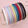 XIMA Solid Fabric Headbands for Women and Girls, 10mm Soft Satin Thin Non-Slip Hairbands, Set of 12
