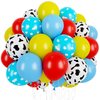 60Pcs Cartoon Story Balloons 12 Inch Balloons Birthday Party Supplies Latex Helium Balloons for Arch Garland Kit Boys Girls Themed Birthday Party Decorations Baby Shower Favors (Beige)