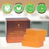 Rehana Beauty Natural Kojic Acid Soap, Brightening & Cleansing Face & Body - 3 Bars (100g Each) - Dark Spot Remover with Lemon, Turmeric, Vitamin C, and Retinol - Original Japanese Formula Kojic Soap