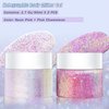 2 Pack Holographic Body Glitter Gel for Body, Face, Hair and Lip Color Changing Sparkling Face Glitter Gel for Music Festival Halloween Concerts Art Party Rave (Neon Pink + Pink Chameleon)