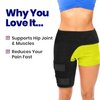 ARMSTRONG AMERIKA Hip Brace Thigh Compression Sleeve – Hamstring Compression Sleeve & Groin Compression Wrap for Hip Pain Relief. Support for Hip Replacements, Sciatica Pain Relief Brace - Small Left