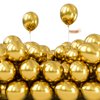 PartyWoo Metallic Gold Balloons, 50 pcs 5 Inch Gold Metallic Balloons, Gold Balloons for Balloon Garland or Balloon Arch as Party Decorations, Birthday Decorations, Baby Shower Decorations, Gold-G101