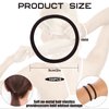 100PCS Hair Ties, 4MM Dark Brown Ponytail Holders Hair Bands, 2 Inch in Diameter Rubber Bands for Medium to Thick Hair, (4mm Dark Brown)