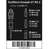 Wera 05073661002 Kraftform Kompakt 27 RA Slotted Ratcheting Screwdriver, 1/4" Head, MULTI