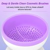 Purple Electric Makeup Brush Cleaner Machine, Windspeed Silicone Brush Cleaner Machine Beauty Blender Cleanser For Beauty Makeup Brushes, Christmas Halloween Gifts for Your Girls