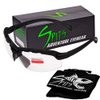 Spits Eyewear Hunting Top Focal OR Bottom Bifocal Shooting Safety Glasses, Black Frame, Various Lens Options (Clear Lenses, 1.50 Bottom)
