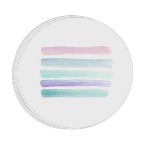 Ezyaid Watercolor Paper Circles 8 Inches, Pack of 48 Sheets