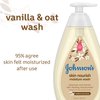 Johnson's Skin Nourishing Moisture Baby Body Wash With Vanilla & Oat Scents, Hypoallergenic & Tear Free Baby Bath Wash, Paraben-, Dye-, Sulfate & Phthalate-Free, 20.3 fl. oz