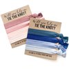 Pack of 5 Bridesmaid Proposal Hair Tie Favor | Will you help me Tie the Knot?| YOU CHOOSE Pinks OR Blues (Blues)