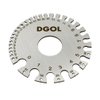 DGOL Stainless Steel SWG Sheet Metal Wire Cable Gage Standard Thickness Gauge with Very Clear Numbers and Letters