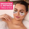 Forever 21 Under Eye Masks Pack - 4pc Clear Gel Eye Mask Patches with Colorful Prints for Depuffing and Smoothing Undereyes