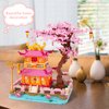 Geniteen Architecture Flower Building Block Set, Tree House Micro Building Blocks 1810 PCS Creative Cherry Blossom Mini Bricks