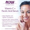 NOW Foods Solutions, Vitamin C Serum Plus Ferulic Acid, Skin Brightening and Tightening, Highly Concentrated, 1-Ounce