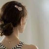3PCS Rhinestone Bling Flower Small Mini Barrette Decorative Hair Clips Accessories for Thin Hair Women