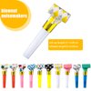 Skylety 20 Pcs Blowouts Noisemakers Funny Birthday Halloween Blowouts Blow Horns Colorful Noisemakers Whistles Noise Makers for 2025 Birthday Winter Wedding Party Supplies