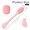 Qianyu 2 PCS Silicone Face Mask Brush Applicator 2 in 1 Soft Bristle Face Scrubber Beauty Tool Portable Facial Cleansing Brush Applicator for Mud Clay Charcoal Mixed Mask DIY Modeling Mask Body Lotion