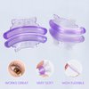 PERMANIA Lash Lift Shield, Super Soft Lash Lift Pads Fox Shape Lash Perm Rod Eyelash Curler Tool Suitable for 7-15mm Eyelashes (Purple)