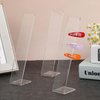 4 Pcs Acrylic Clear Hair Clip Display Stand L-Shaped Hairpin Display Holder Barrette Display Stand Holder Hair Clip Organizer Stand Holder Bracelet Bangle Display Stand for Teen Girls Women